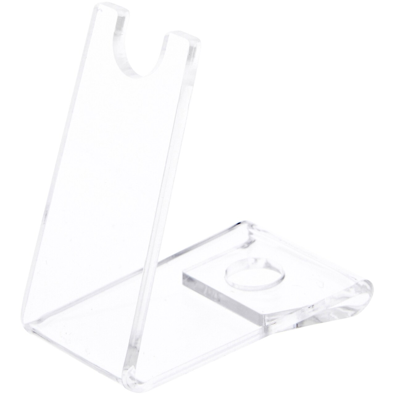 Plymor Clear Acrylic 1 Closed Pen or Pencil Display Holder, 2.5" H x 1.5" W x 2.5" D